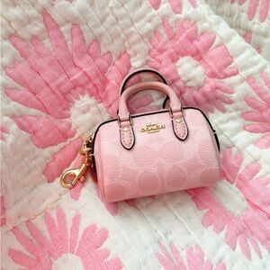 Coach Powder Pink Rowan Keychain